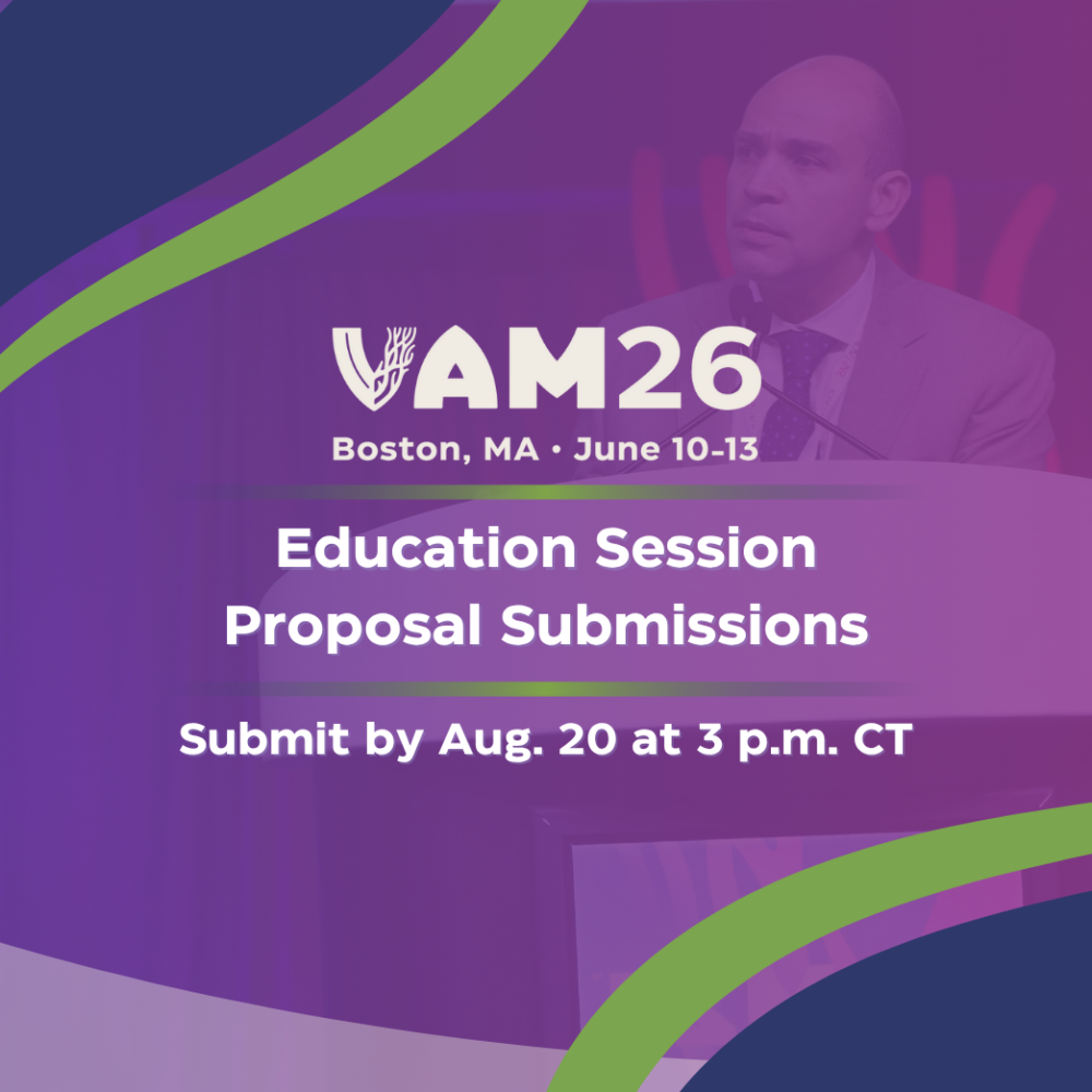 VAM26 Education Session Proposal Submissions due Aug. 20