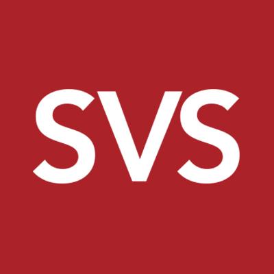 Letter svs initial logo with colorful Royalty Free Vector