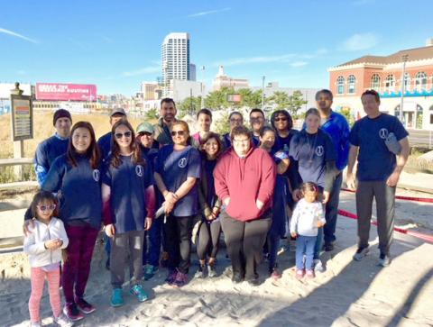 Group photo of participants in DVVS PAD Awareness Walk in October 2017 in Atlantic City, N.J.  
