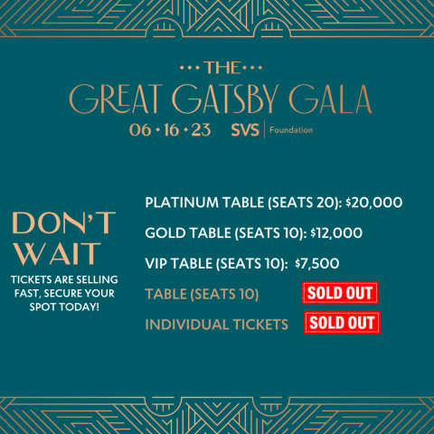 Great Gatsby Gala Ticket Update