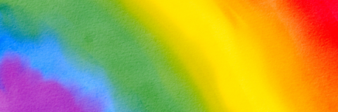 Red, orange, yellow, green, blue and purple colors