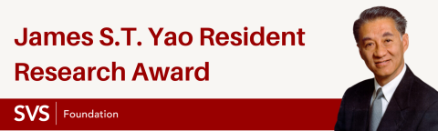 James S. T. Yao Resident Research Award (with headshot of Dr. Yao)