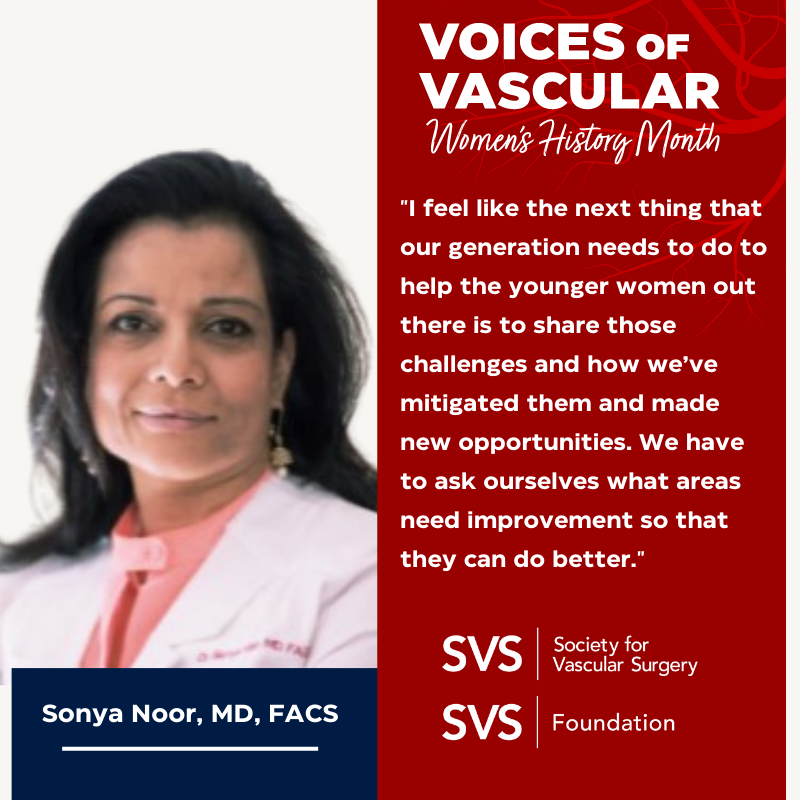 The graphic for Dr. Sonya Noor's profile