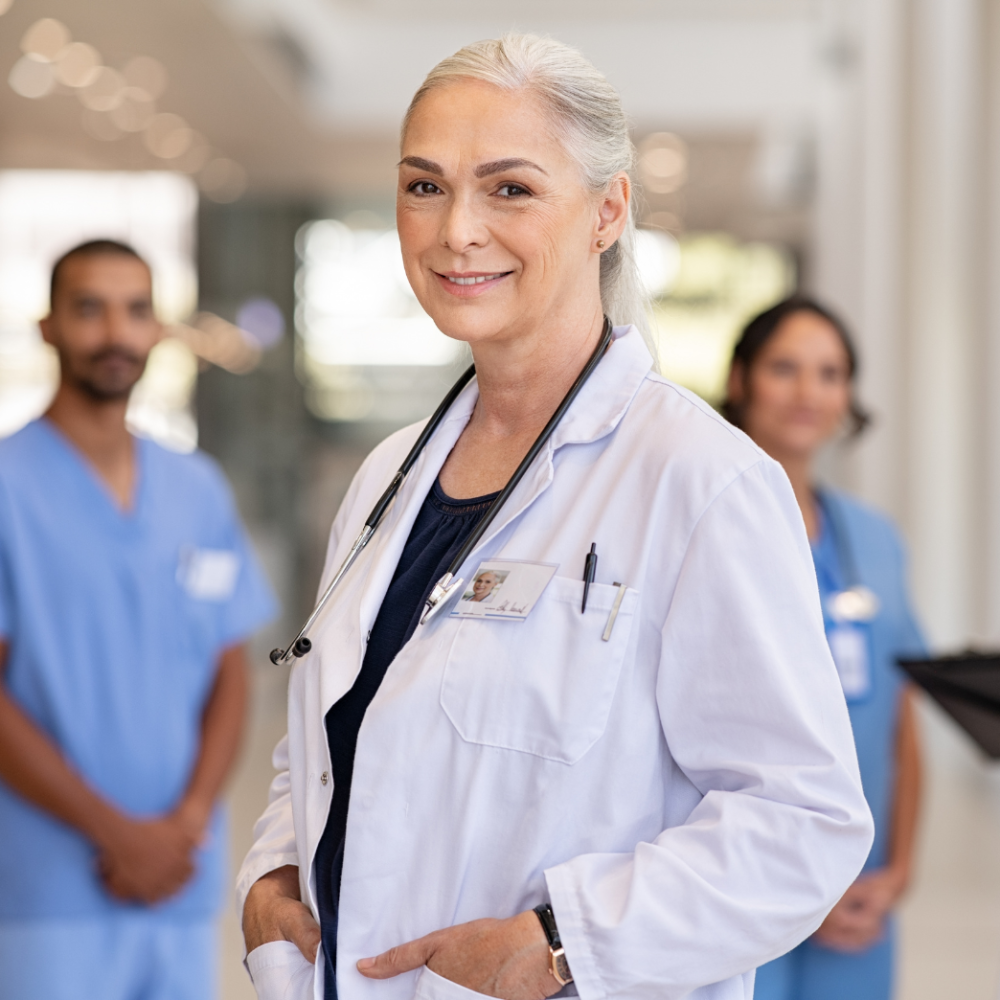 Physician in hospital