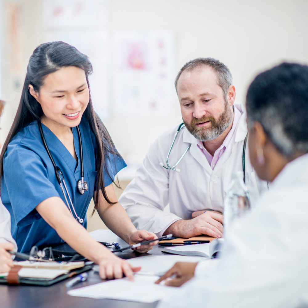 doctors talking with each other