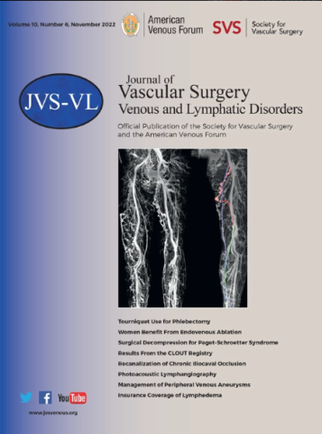 JVS: Venous And Lymphatic Disorders | Society For Vascular Surgery